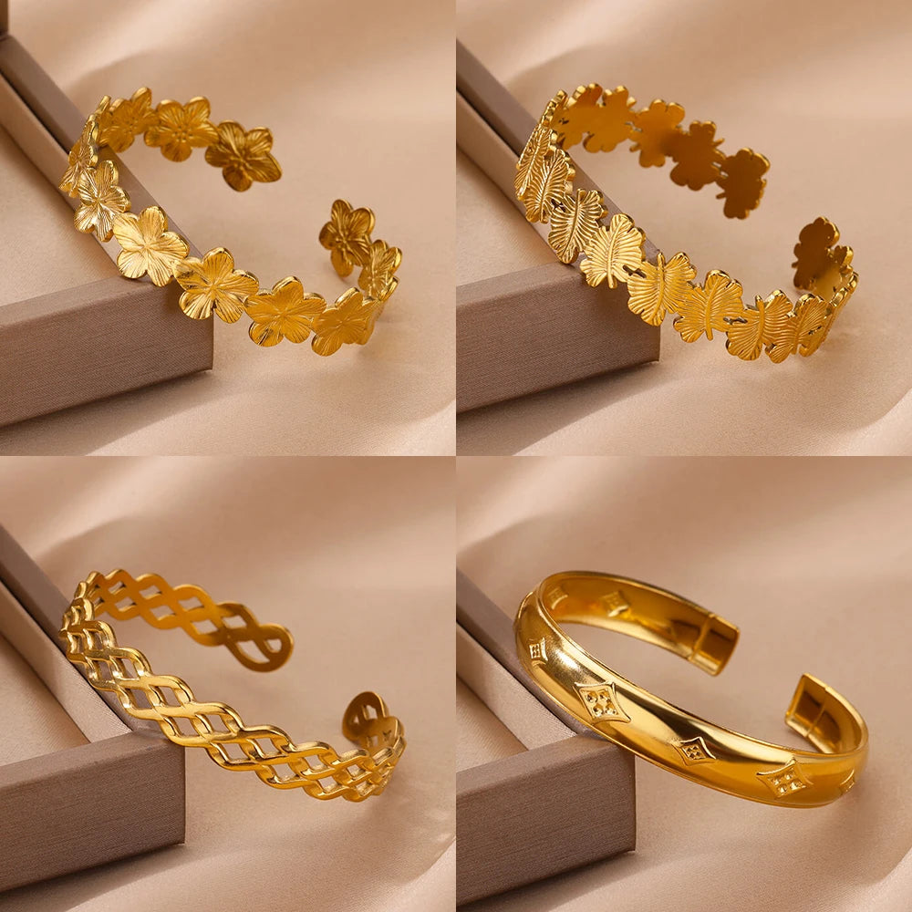 Zircon Wide Bangles